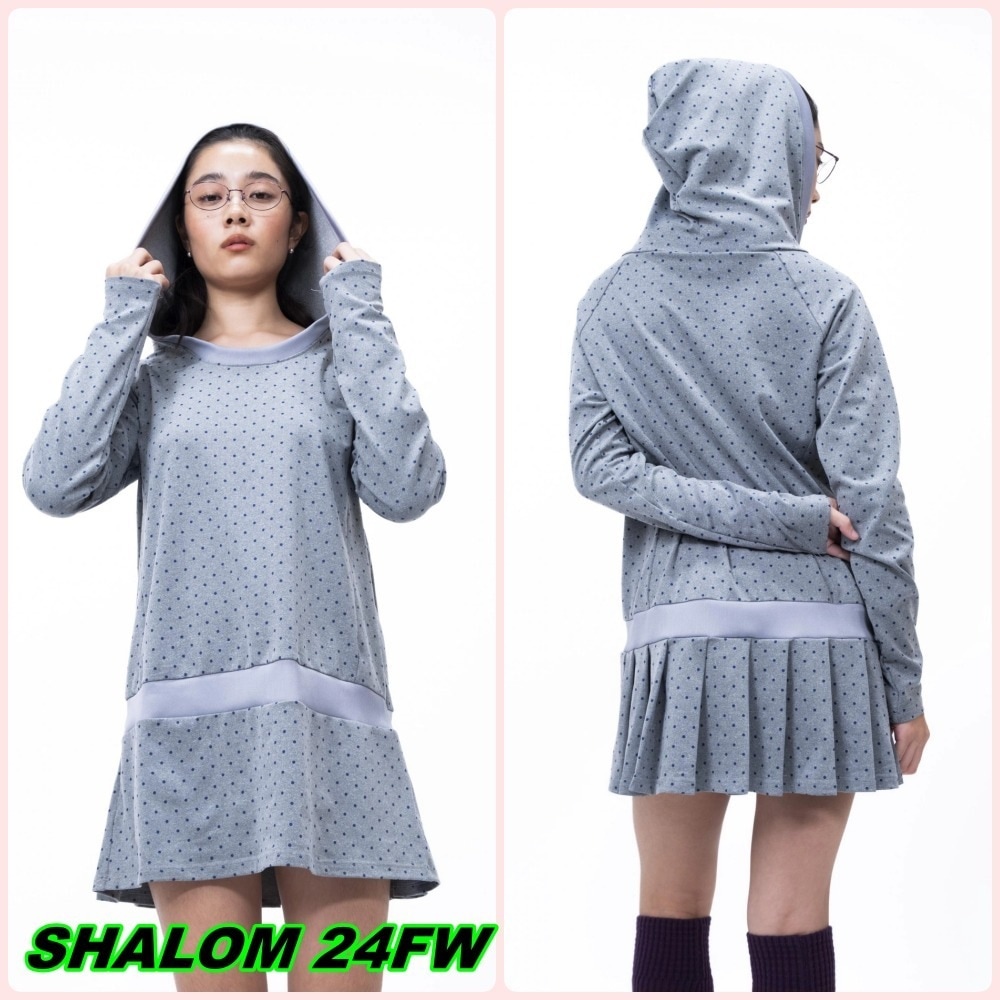 ワンピース SHALOM MOLA DOT HOODY DRESS shalom> MOLA DOT HOODY DRESS | cai