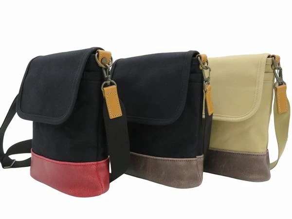 ショルダーバッグ メンズバッグ メンズファッション 合皮 帆布 コンビネーション 豊岡製 9号帆布