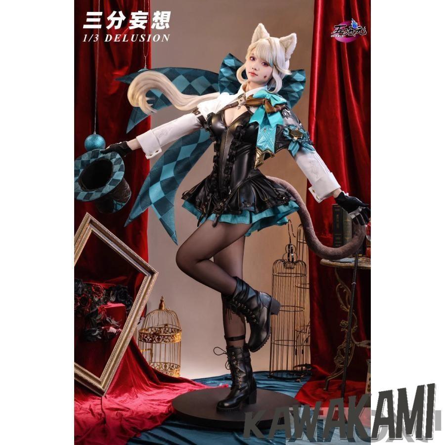 三分妄想　原神　コスプレ　リネット　双子　衣装　帽子込み　ウィッグ　鞋　追加可