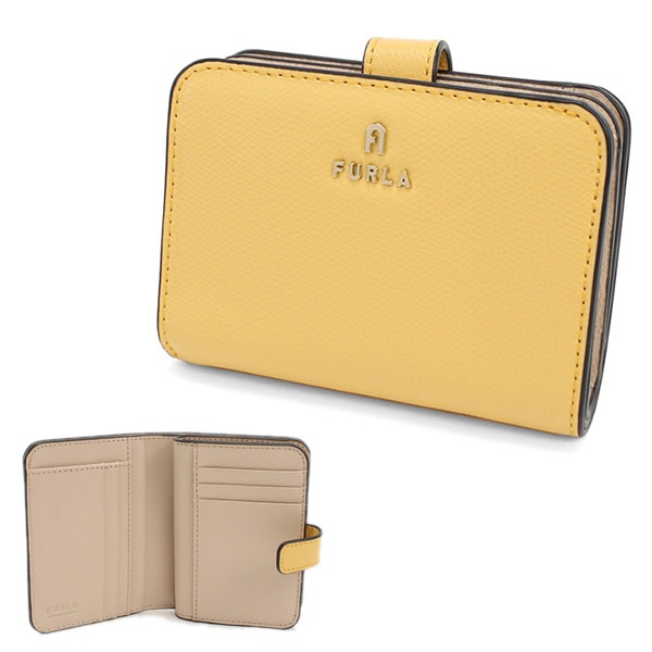 二つ折り財布 折り畳み WP00315 CAMELIA 二折財布小銭入付き レザー CREMA BALLERINA