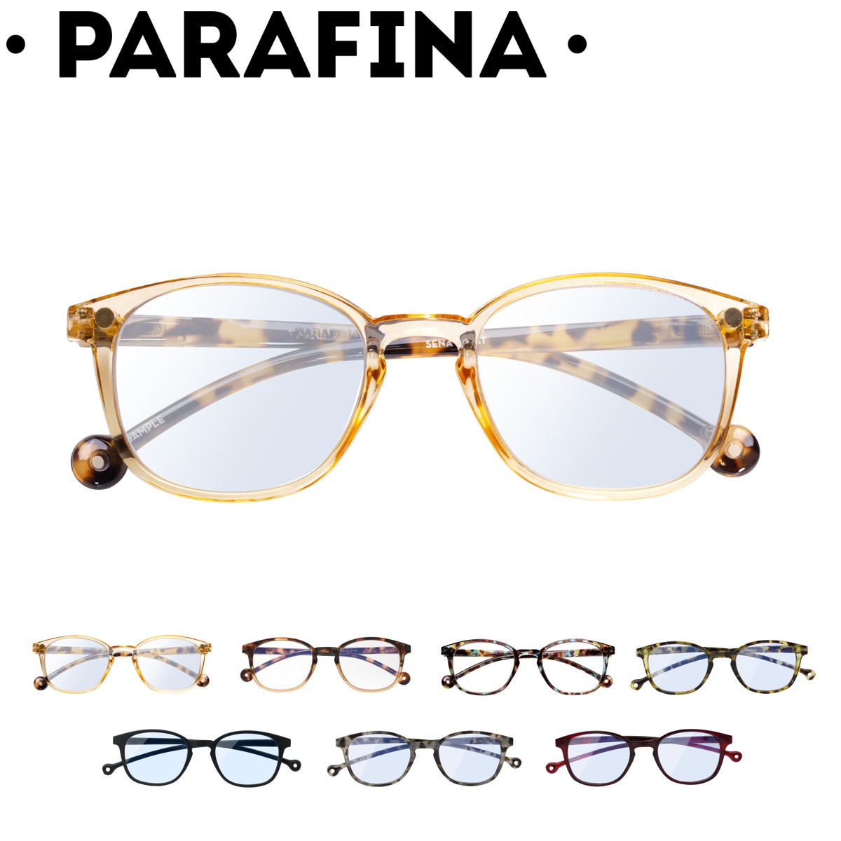 PC用メガネ PARAFINA SENA ブルーライトカット ブルーライトカットメガネ メガネ おしゃれ 軽量 フレーム 眼鏡 めがね pcメガネ ブルーライト 反射防止 エコ