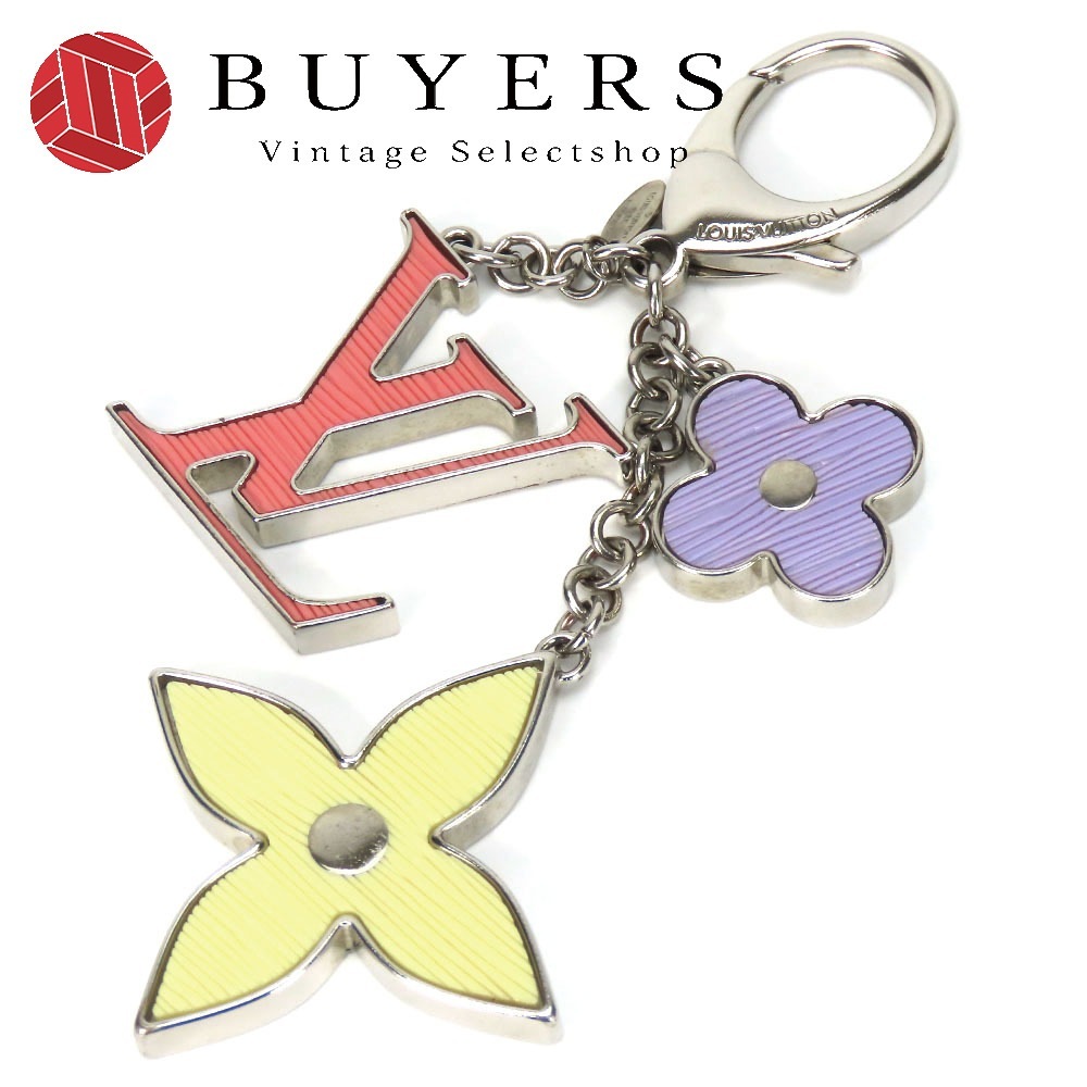中古 バッグチャーム ビジューサック フルール ドゥ エピ M67126 メタル マルチカラー シルバー金具 キーホルダー アクセサリー かわいい レディース 女性