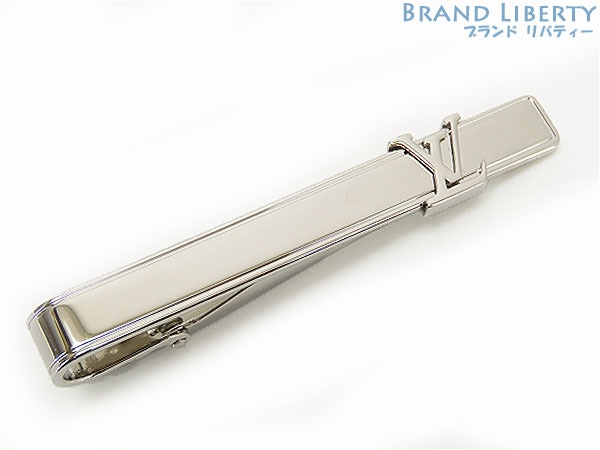 未使用ルイヴィトンパンスクラヴァットLVイニシャルタイピンネクタイピンタイバータイクリップシルバーメタルM61981