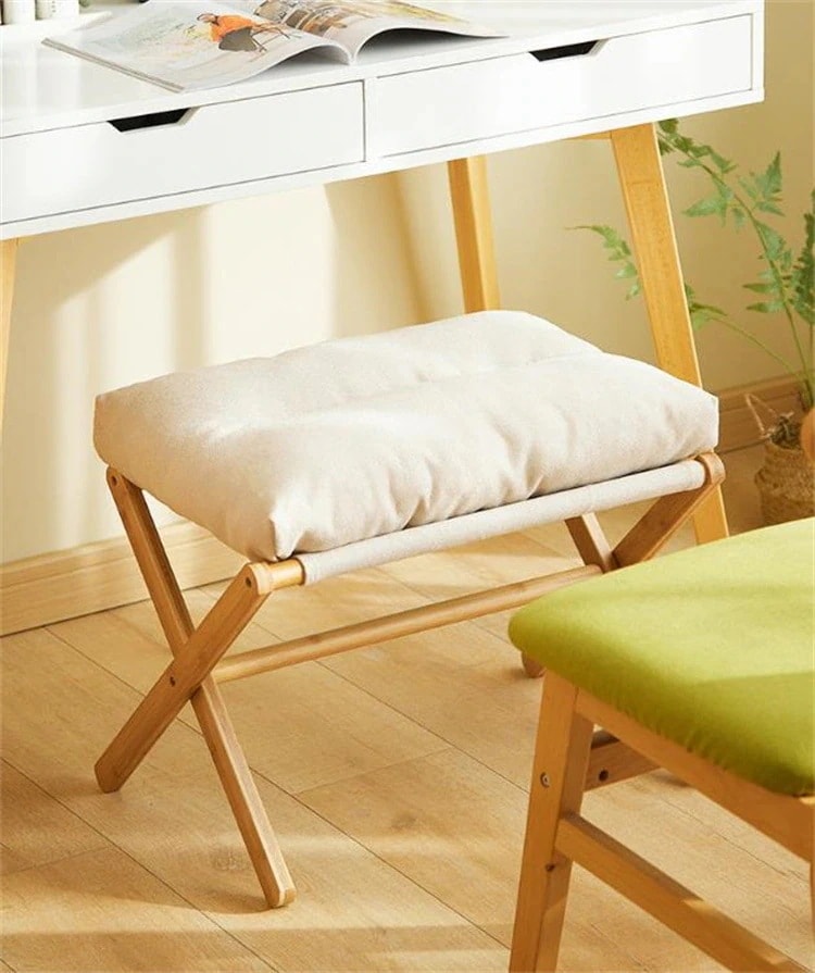 【自社生産】激安セール 省スペース コンパクト折りたたみフットスツール - ソファ脚台ベッド足置き 収納便利 耐荷重1kg
