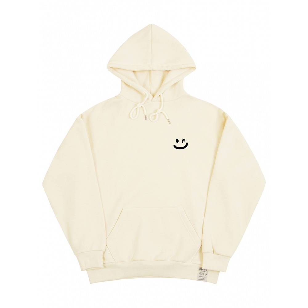 GRAVER スモール図面スマイルフードティークリームブラックロゴ