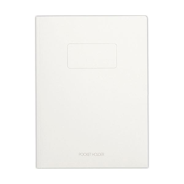(まとめ) ライオン事務器 ポケットホルダー両面ポケット A4(見開きA3) オフホワイト No.54N 1冊 (×50セット)