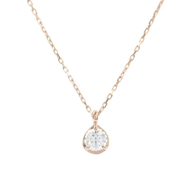 リボン済＆紙袋 4c ネックレス レディース しずくモチーフネックレス ペンダント 4度 プレゼント シルバー 祝い 喜ばれるギフト