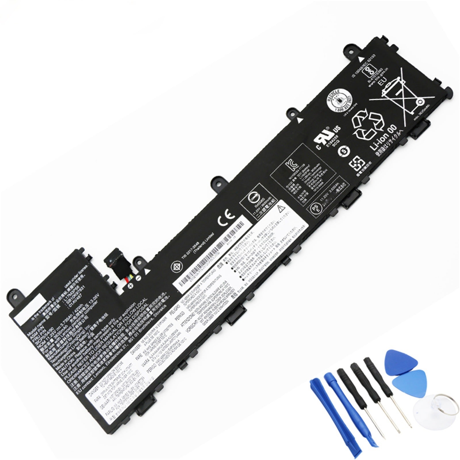 L17M3P56 電池・Lenovo/ThinkPadノートパソコン互換 42Wh/3735mAh SB10K97631 01AV487 L17L3P54 SB10K97630 01AV486 L17