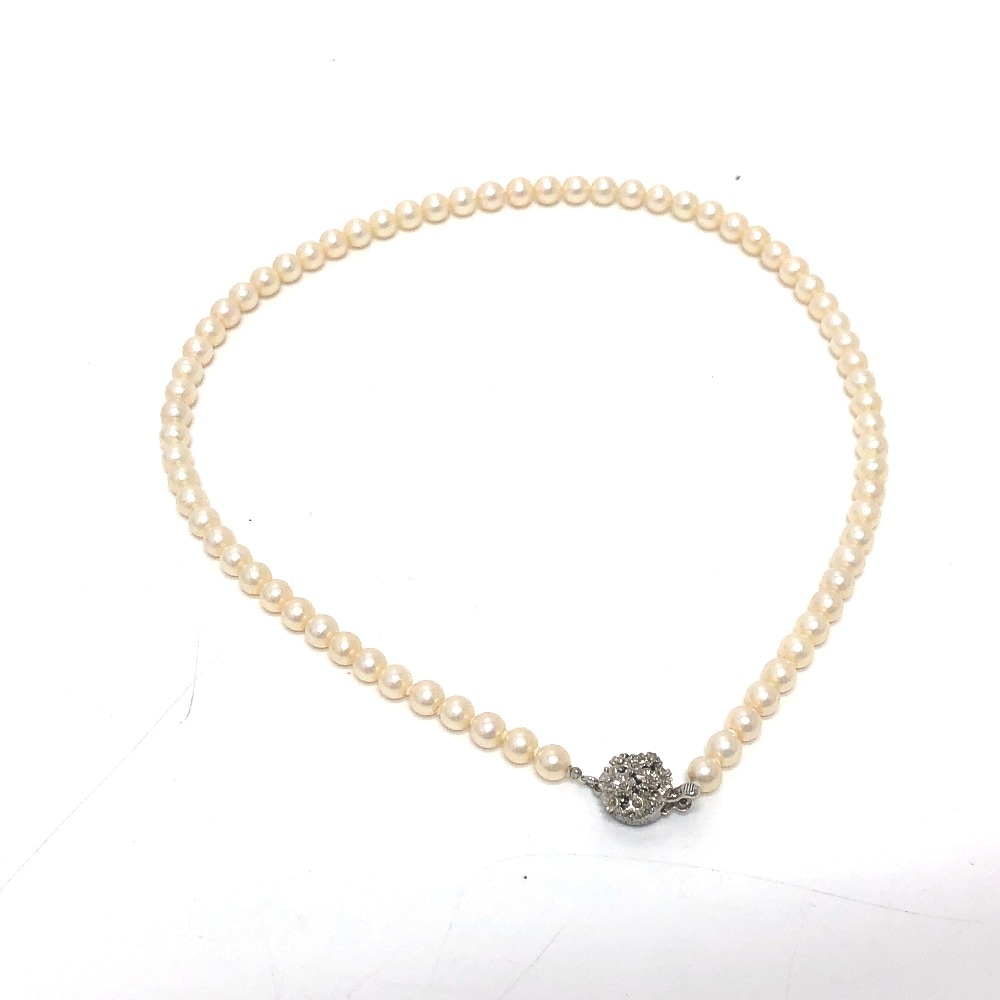no brand ノーブランド ネックレス パール 5mm～6mm ネックレス 小物 アクセサリー パール ホワイト
