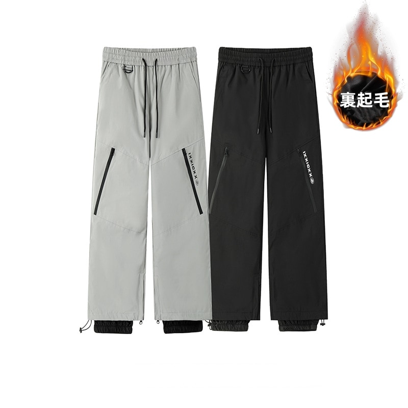 スノーボードウェア 2025 13色 単品ボトムス メンズ レディース パンツ ズボン 無地 ゆったり 裏起毛 厚手 ウィンタースポーツ 韓国風 防風防寒 スノーウェア スキーウェア スノボウェア