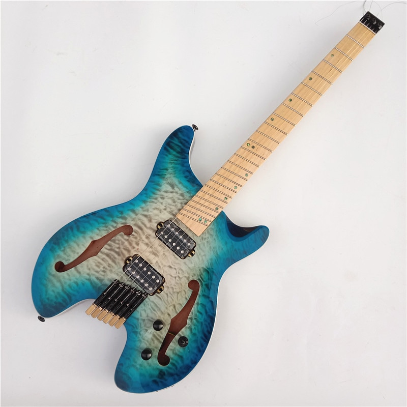 Qoo10] headless electric guitar : 6弦ヘッドレスエレキギター