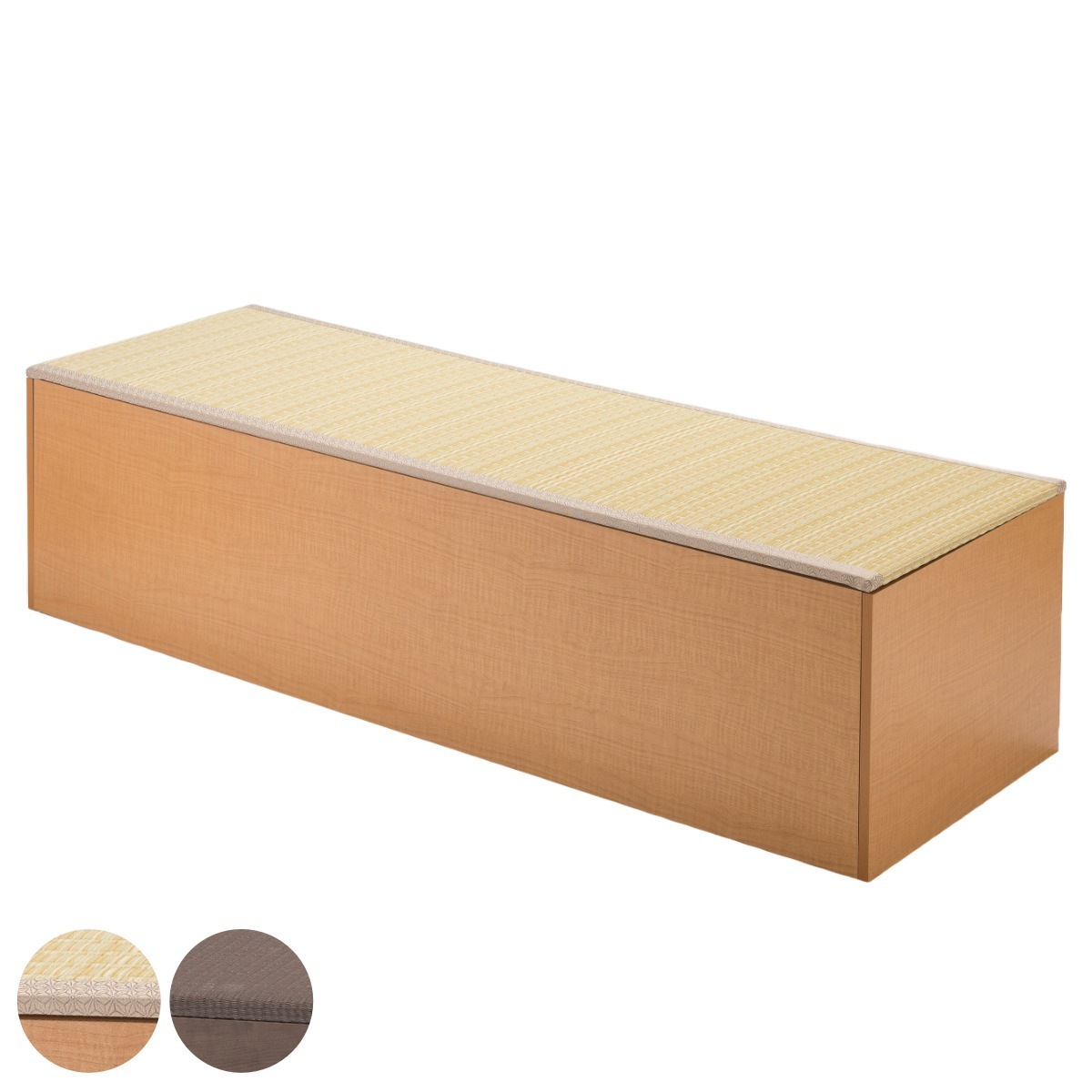 樹脂畳ユニット ハイタイプ 幅180x奥行60x高さ45cm 収納付ベンチ 畳 小上がり 収納 ベンチ 収納ボックス 掘りごたつ 和モダン 和風 シンプル