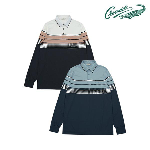シンプルなストライプ ライト ナイロン カラーTシャツ CDAABTS1452