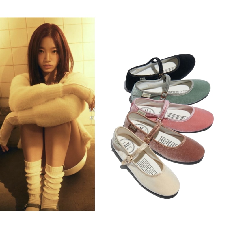 【Lesserafim カズハ着用】[NEW] BELLA MARYJANE フラットシューズ　パンプス