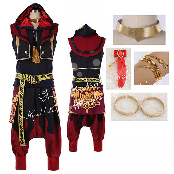 【一部分3日内出荷】子供用大人用ツイステッドワンダーランド風 ジャミル・バイパー Jamil コスプレ衣装 ウィッグ ハロウィン 変装 仮装 コスチューム