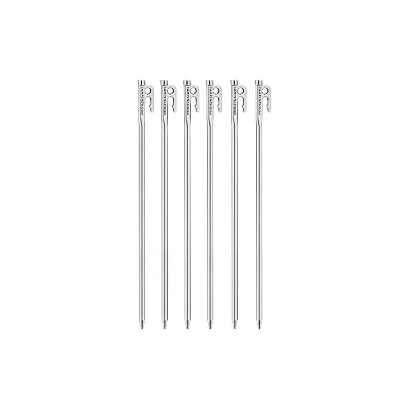 キャンピングムーン（CAMPING MOON） マルテンサイト系ステンレス鋼420J 焼き入れ 鍛造ペグ 40cm 6本セット R-40シリーズ パワーペグ 固い地面に最適 R-40-6P 8,352円