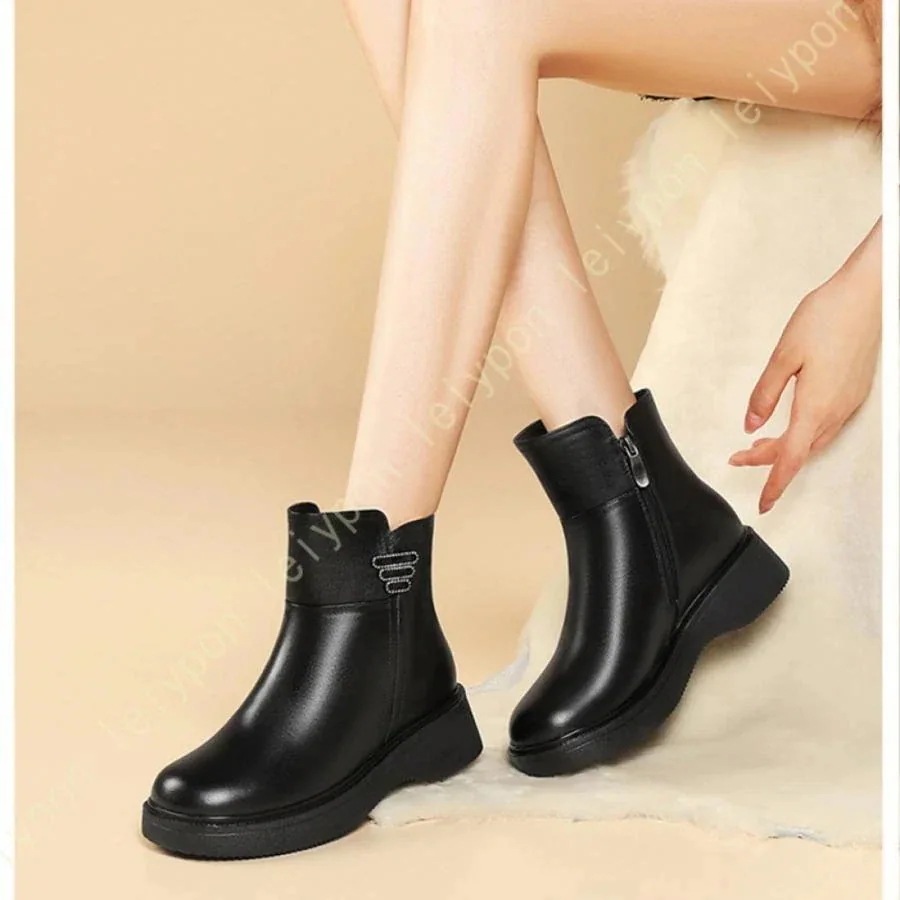 ラッキーボックス スノーブーツ レディース スノーシューズ 防寒 防水 厚底 用 裏ボア ブーティ ブーツ ショート 裏起毛 シューズ あったか 暖かい 保温 撥水 滑らない