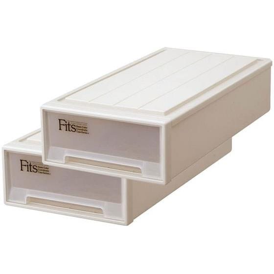 Fits フィッツケース スリム カプチーノ 奥行74cm 2個 天馬