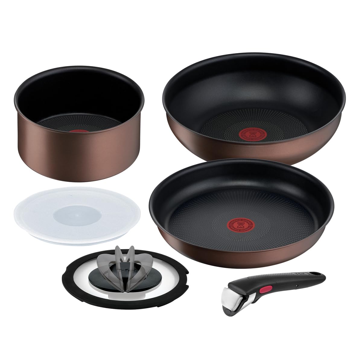 ティファール T-fal インジニオ・ネオ IHメイプルブラウン セット6 L77390 フライパン6点セット IH ガス火対応