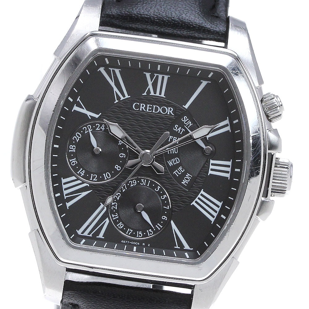 セイコー SEIKO 4S77-00B0/GCBG973 クレドール パシフィーク デイデイト 自動巻き メンズ 保証書付き_861590【中古】
