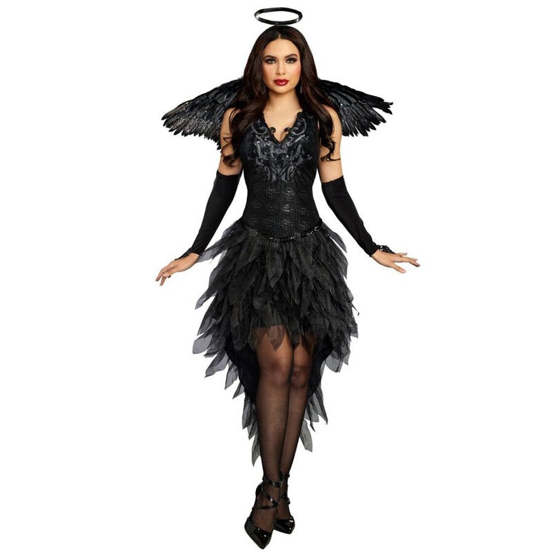 コスプレ 仮装 ダークネスエンジェル M 【 コスプレ 衣装 ハロウィン 仮装 コスチューム 天使 レディース 大人用 堕天使 余興 パーティーグッズ 女性用 】