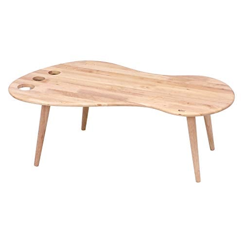 不二貿易 ローテーブル リビングテーブル 幅94cm ナチュラル 足形 木製 FOOT Natura