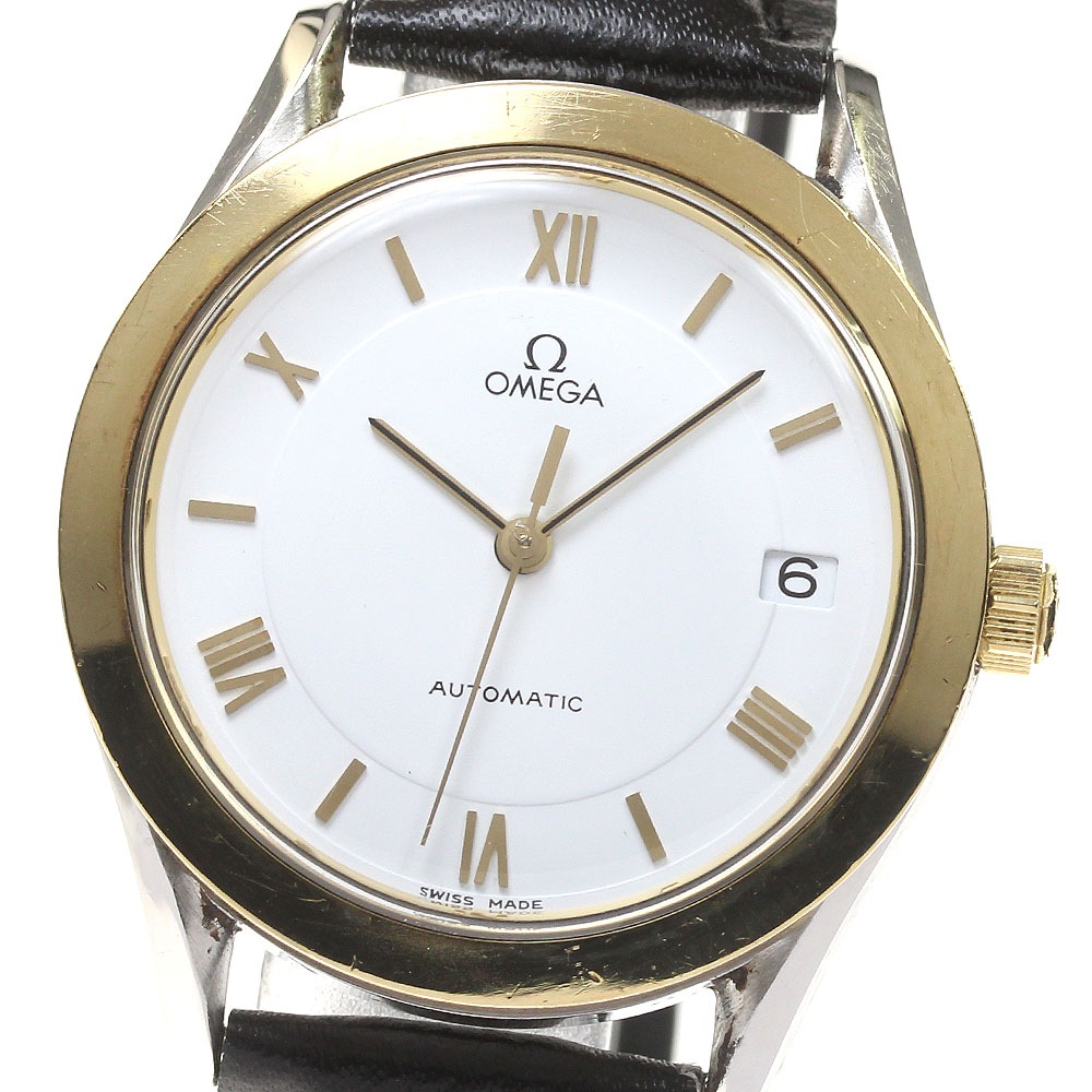 オメガ OMEGA 3700.20 クラシック デイト 自動巻き メンズ 保証書付き_805859【中古】