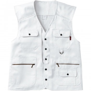 桑和 1016 ベスト 4Lサイズ ホワイト（0） 只今参上