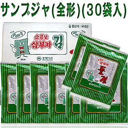 うわさ 三父子 サンブジャ全形海苔(6枚入)1箱★韓国食品市場★韓国食材/ 韓国海苔/ おかず/ おつまみ/ 全形ノリ/ 삼부자전장김 전장삼부자김 삼부자