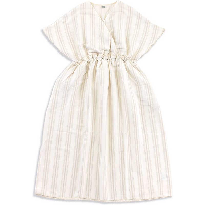 タオル美術館　アデル ガーゼカシュクールワンピース Ｌサイズ アイボリー cococi beauty