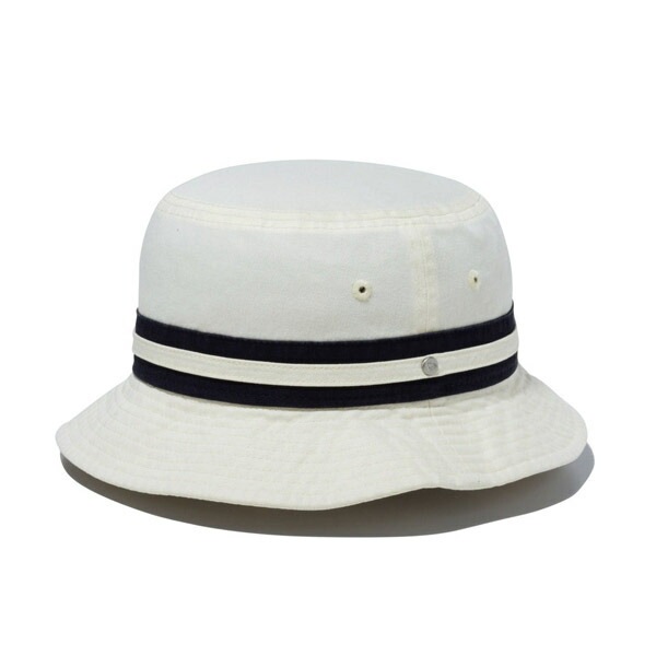 NEWERA ニューエラ バケット01 Striped Band Bucket クロームホワイト/ネイビー　メンズ 男性 レディース 女性 帽子 ハット 送料無料 NEW ERA 国内正規品 正規取