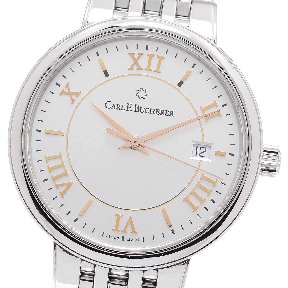 カール F.ブヘラ CARL F.BUCHERER 00.10314.08.15.22 アダマビ デイト 自動巻き メンズ 良品 _863611【中古】