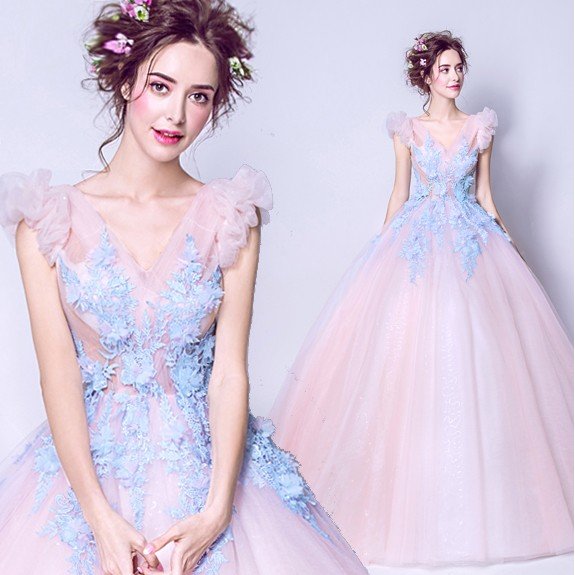 ウェディングカラードレス ロングドレス カラードレス 演奏会 安い コンサート 発表会パーティードレ