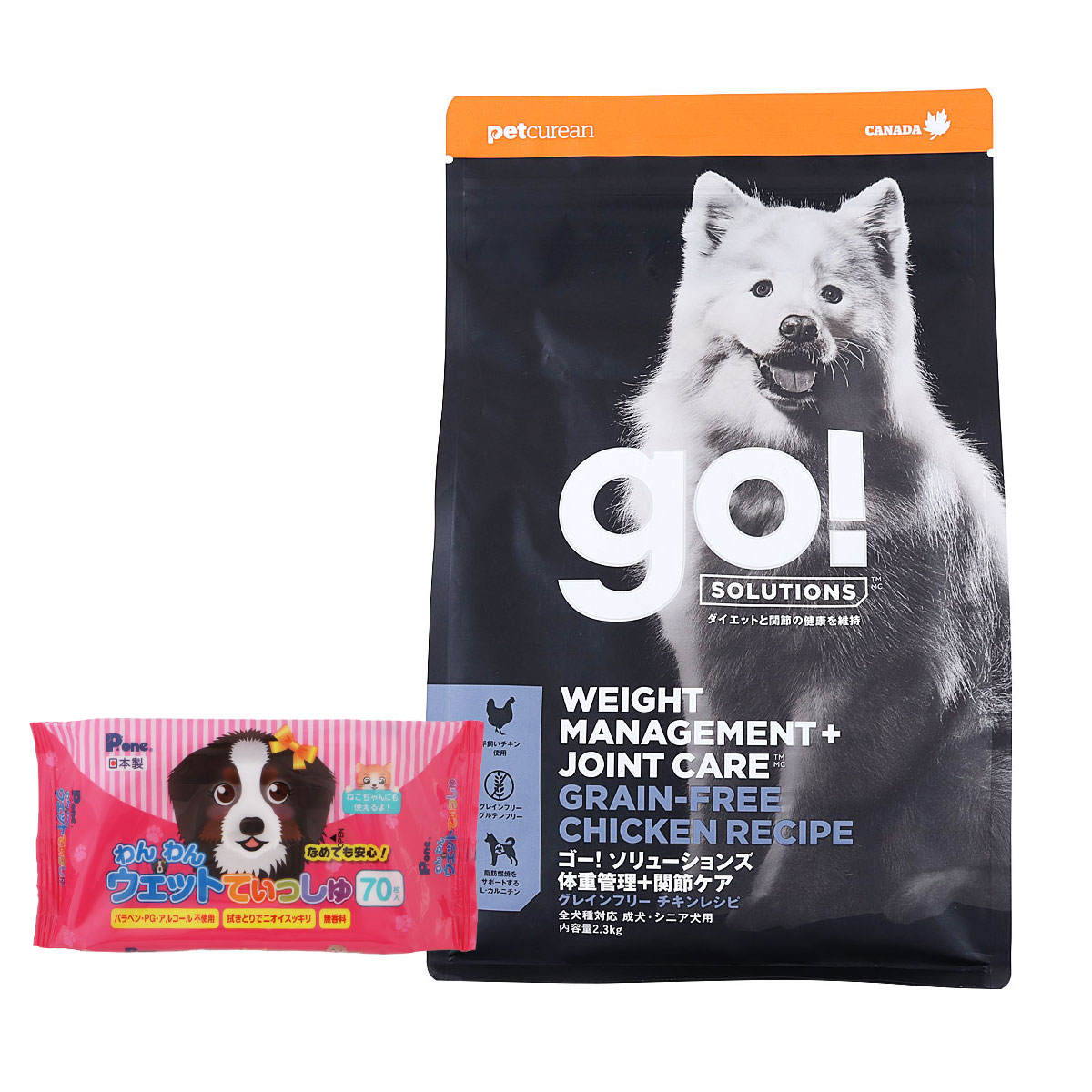 GO! ゴー ソリューションズ ダイエット+関節ケア 2.3kg【わんわんウエットてぃっしゅ1個付き】