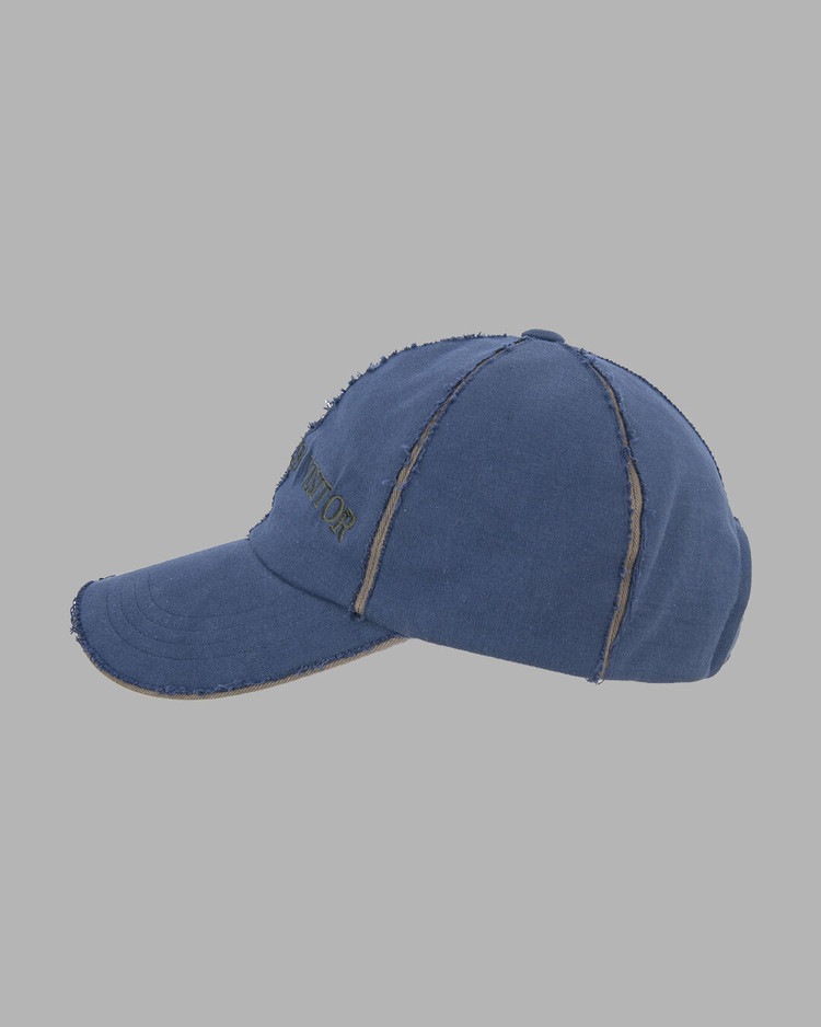 【THE MUSEUM VISITOR】 CUT-OUT BALL CAP : NAVY