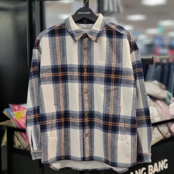 HC21 女性 ボア シャケット チェックシャツ NSK638 (S40958591)