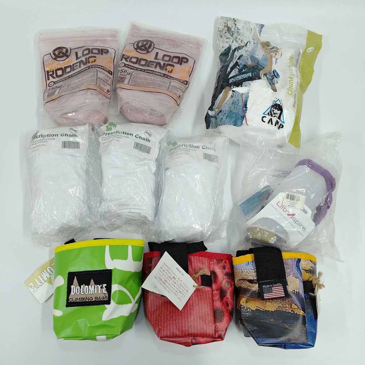 【中古】[10点セット] DOLOMITE チョークバック 3点 ソイル LOOP RODENO カンプ チョーク UltrAspire ハンドボトル クライミング ボルダリング 登山 6,160円