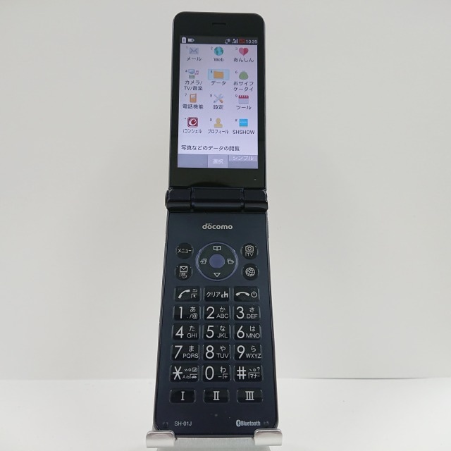 AQUOS ケータイ SH-01J docomo ブルーブラック 送料無料 本体 c07612 【中古】