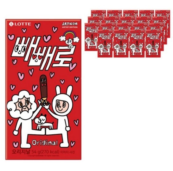 韓国商品 ペペロ ペペロデー 11/11 クッキー炸裂 おいしい人気商品 オリジナル味 37g NewJeans