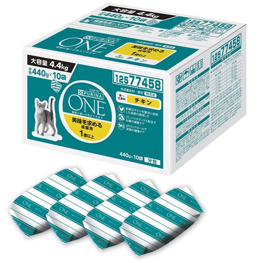 ピュリナ ワン ピュリナワンキャット 美味を求める成猫用チキン 4.4ｋｇ(400g×11袋入)