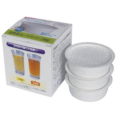 他サイト： 富士ホーロー オイルポット 活性炭カートリッジ 3個組 OP-KT3の商品画像