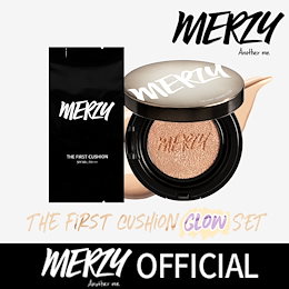 【MERZY】❤しっとり💦ツヤ肌✨❤カバー+持続力抜群 / ザ·ファースト·クッション·グロー / 企画セット✔数量限定👀/本品1個+リフィル1個+パフ3個