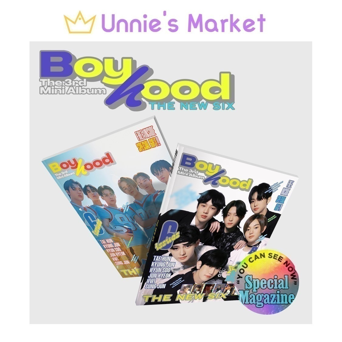 [SET] THE NEW SIX(TNX) [BOYHOOD] Album(CD)