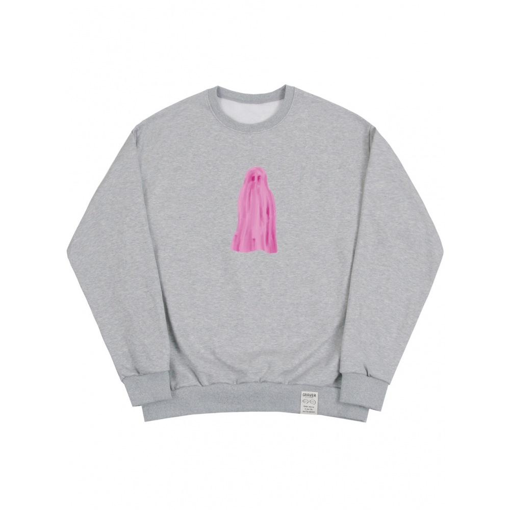 GRAVERゴーストセンターマントゥーマングレーピンクのロゴ