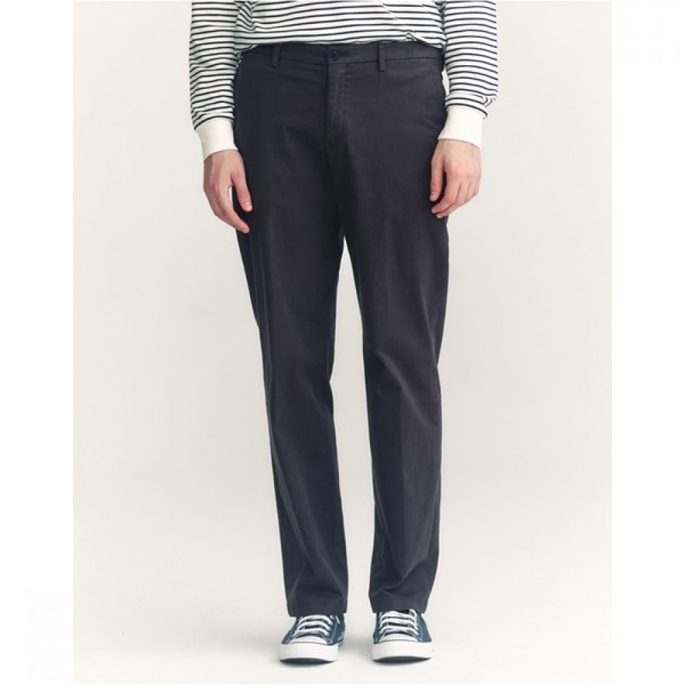 (ヘッジズ) 24FW チャコールグレーガーメントダイドツイルチノパンツ HZPA4C372CG