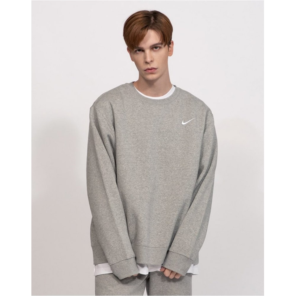 ナイキクラブフリースクルー起毛スウェットシャツ NI-MT3 グレー