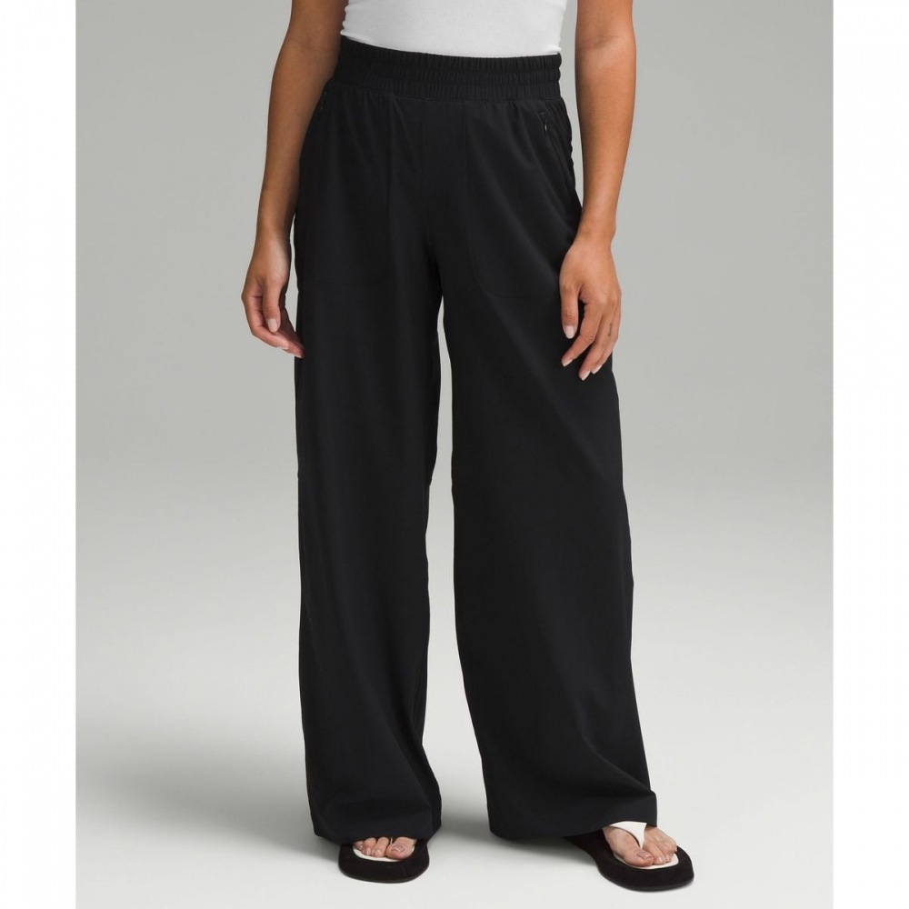 スイフトワイドレッグ MR パンツ-BLK