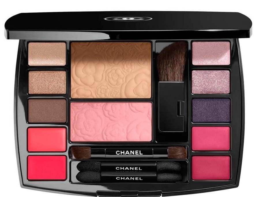 CHANEL TRAVEL MAKEUP PALETTE HARMONIE DE CAMELIAS シャネル トラベル メイクアップ パレット ハーモニー ドゥ カメリア ミラー付パレット