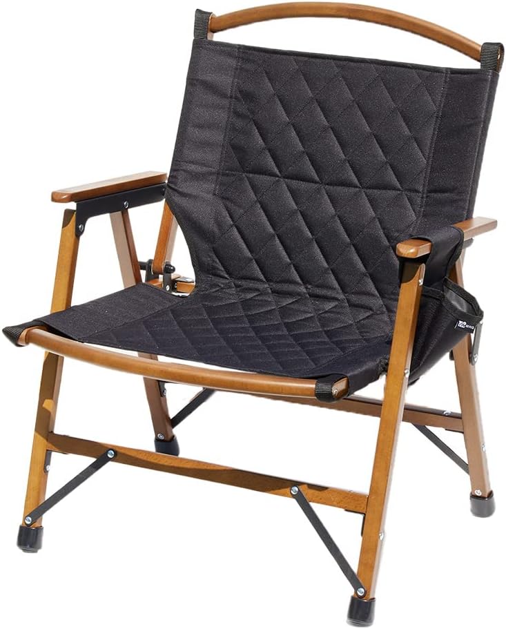 WAQ Folding Wood Chair フォールディングウッドチェア ローチェア 折りたたみチェア ウッドチェア キャンプチェア キャンプ椅子 ドリンクホルダー