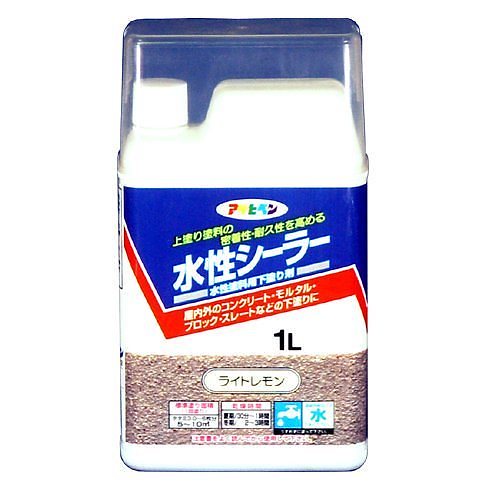（まとめ買い）水性シーラー ライトレモン 1L [x3]